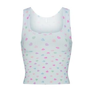 SKIMS soft lounge candy hearts tank top